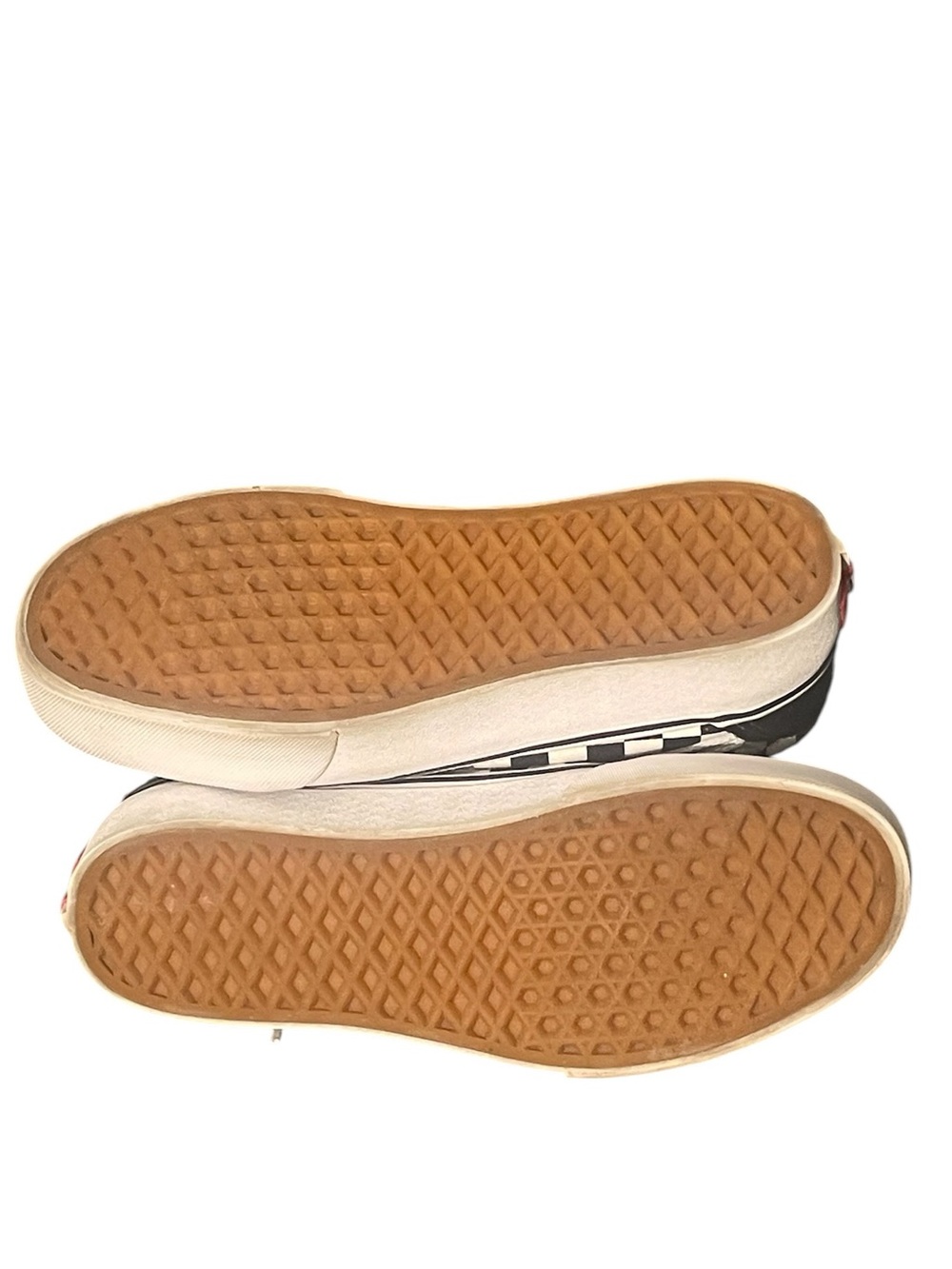 Vans authentic checkered black & white suede & canvas skate shoes M-6 W-7.5 - Picture 10 of 11